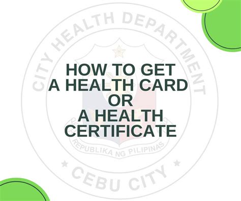how to get health card in cebu city|️Steps on How to Get a .